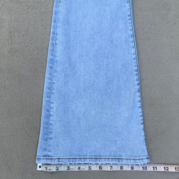 American Eagle Next Level Stretch Button Fly Super Hi-Rise Flare Jeans Sz2 - Picture 9 of 15